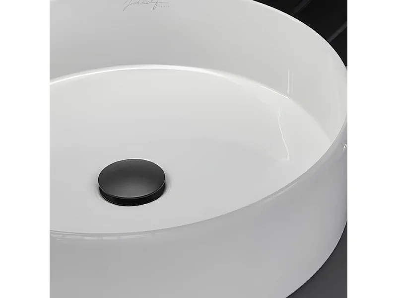 Bonde de vidage JACOB DELAFON clic-clac pour lavabo et vasque Noir mat