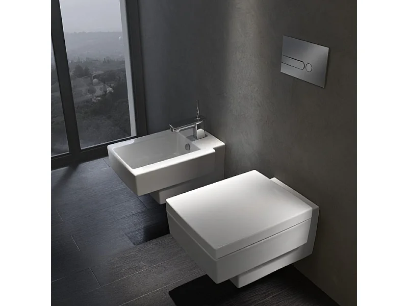 Abattant JACOB DELAFON Terrace, descente progressive et déclipsable, Blanc