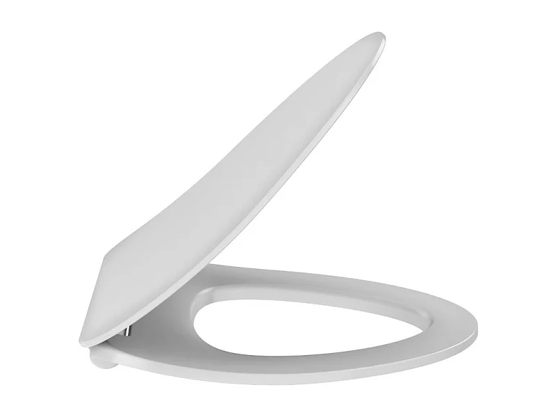 Abattant extra-plat JACOB DELAFON, Nouvelle Vague descente progressive et déclipsable, Blanc