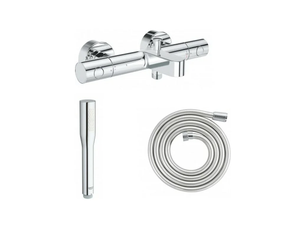 GROHE Mitigeur bain douche Precision Get avec douchette 1jet Vitalio Get Stick et flexible 200cm