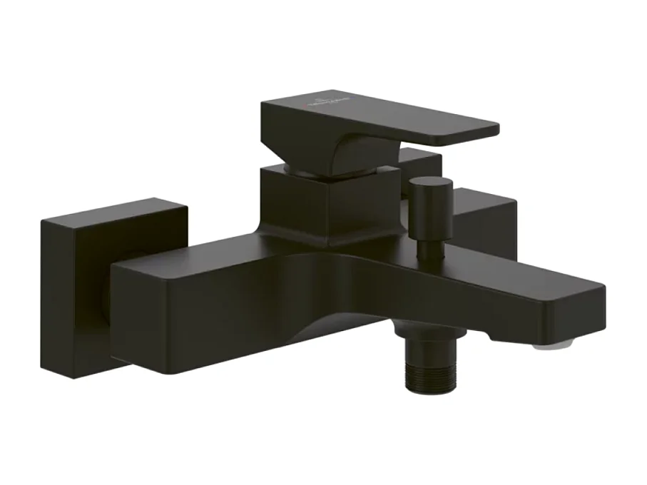 Mitigeur bain douche mécanique VILLEROY ET BOCH Architectura Square Noir mat
