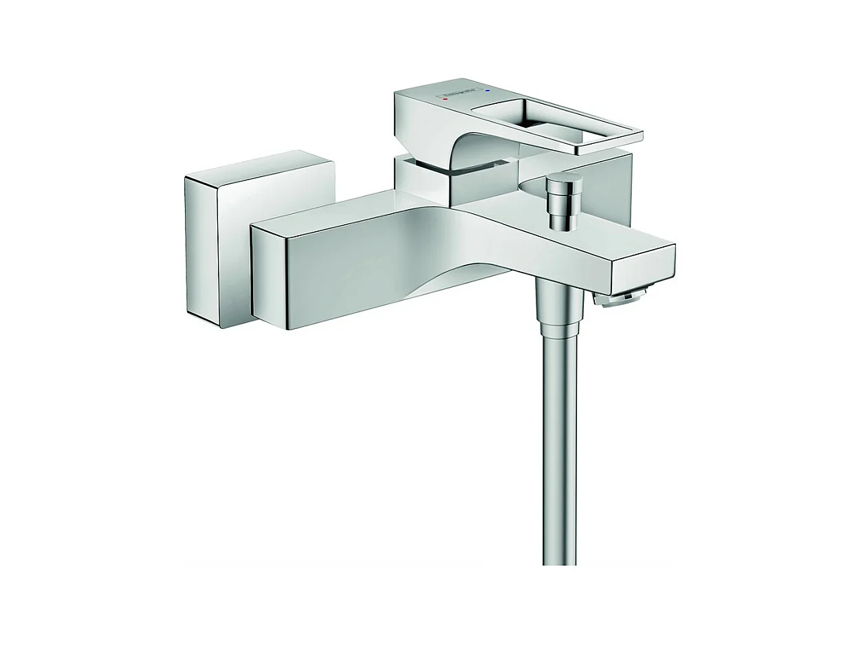 Mitigeur bain douche mécanique poignée étrier HANSGROHE Metropol chromé