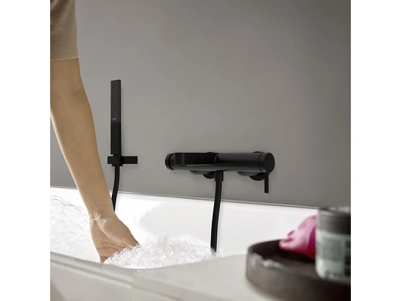 Mitigeur bain douche mécanique HANSGROHE Finoris noir mat