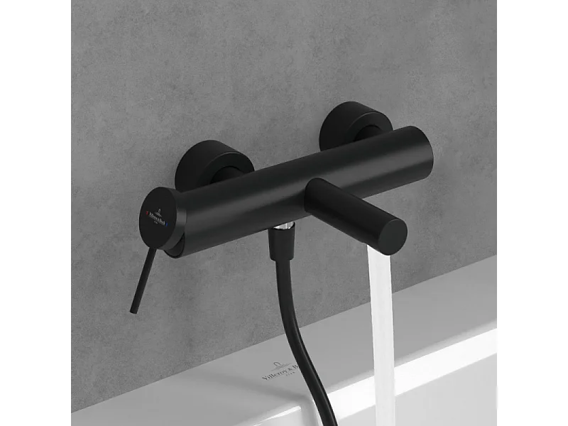 Mitigeur bain douche mécanique VILLEROY ET BOCH Loop & Friends Noir mat