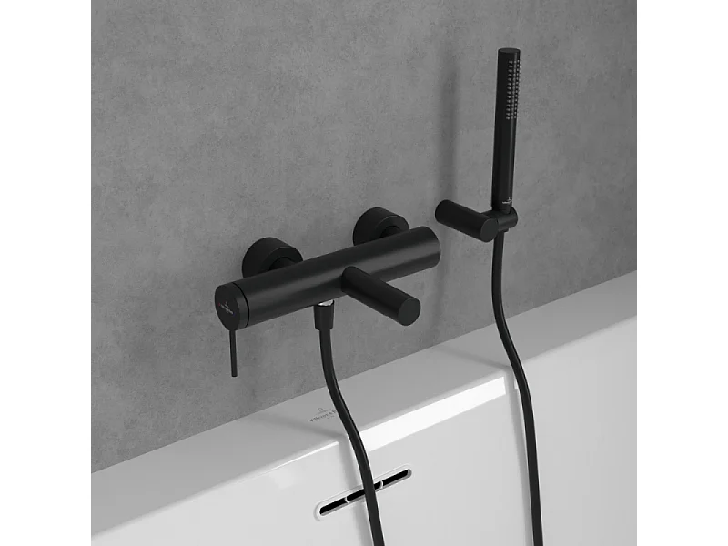 Mitigeur bain douche mécanique VILLEROY ET BOCH Loop & Friends Noir mat