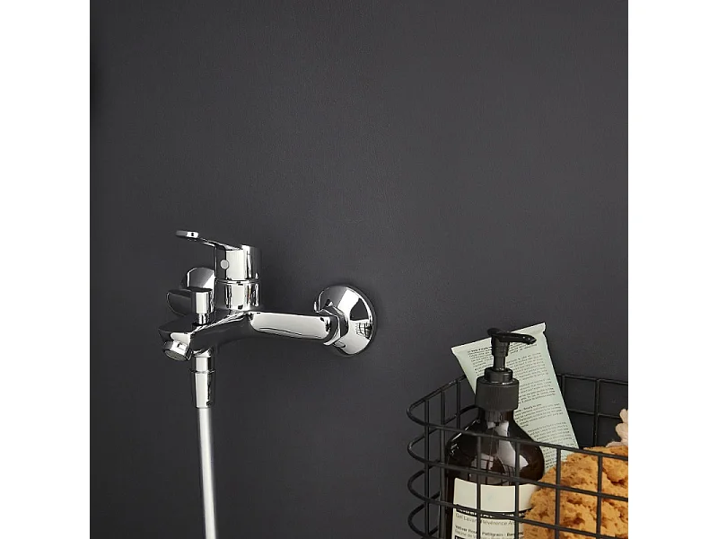 Mitigeur bain douche JACOB DELAFON mural Aimé Chrome + nettoyant