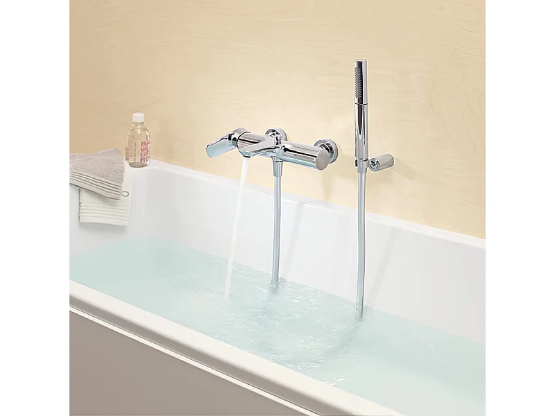 Robinet bain douche JACOB DELAFON Aleo+ mural + nettoyant briochin