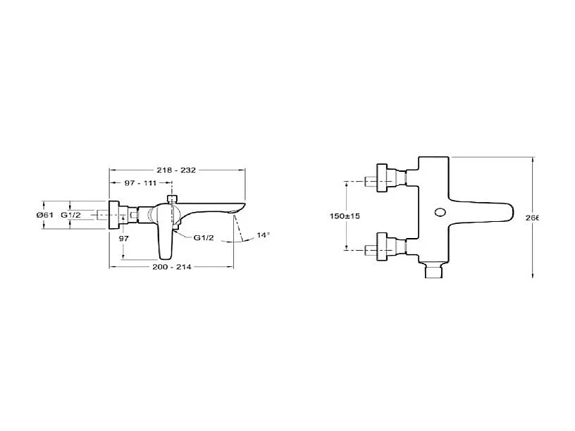 Robinet bain douche JACOB DELAFON Aleo+ mural + nettoyant briochin