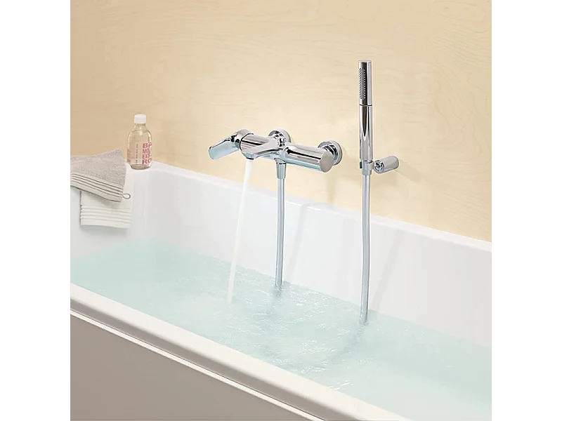 Robinet bain douche JACOB DELAFON Aleo+ mural + nettoyant briochin