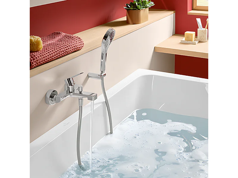 Mitigeur bain douche mécanique VILLEROY ET BOCH Architectura chrome