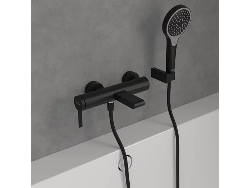 Mitigeur bain douche mécanique VILLEROY ET BOCH Dawn Noir mat