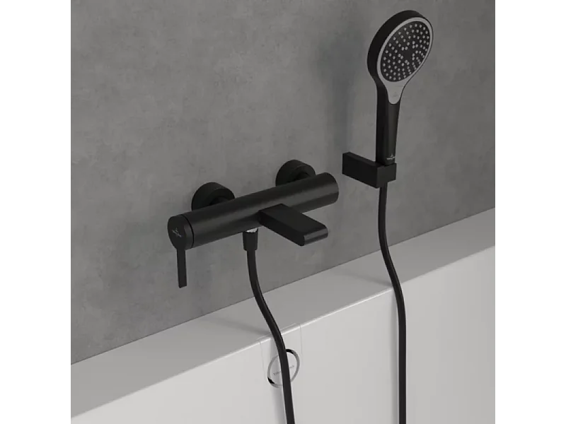 Mitigeur bain douche mécanique VILLEROY ET BOCH Dawn Noir mat