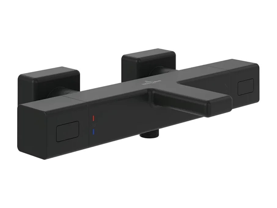 Mitigeur bain douche thermostatique VILLEROY ET BOCH Universal carré Noir mat