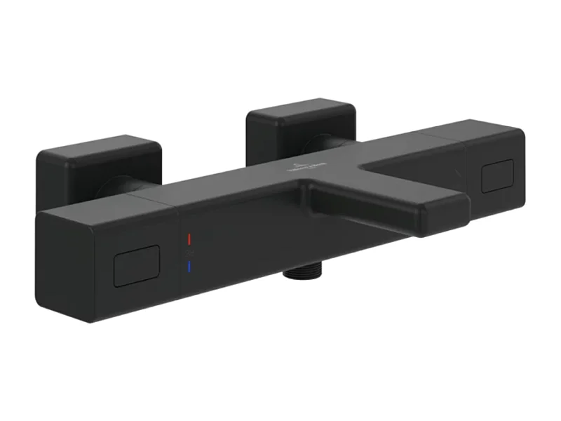 Mitigeur bain douche thermostatique VILLEROY ET BOCH Universal carré Noir mat