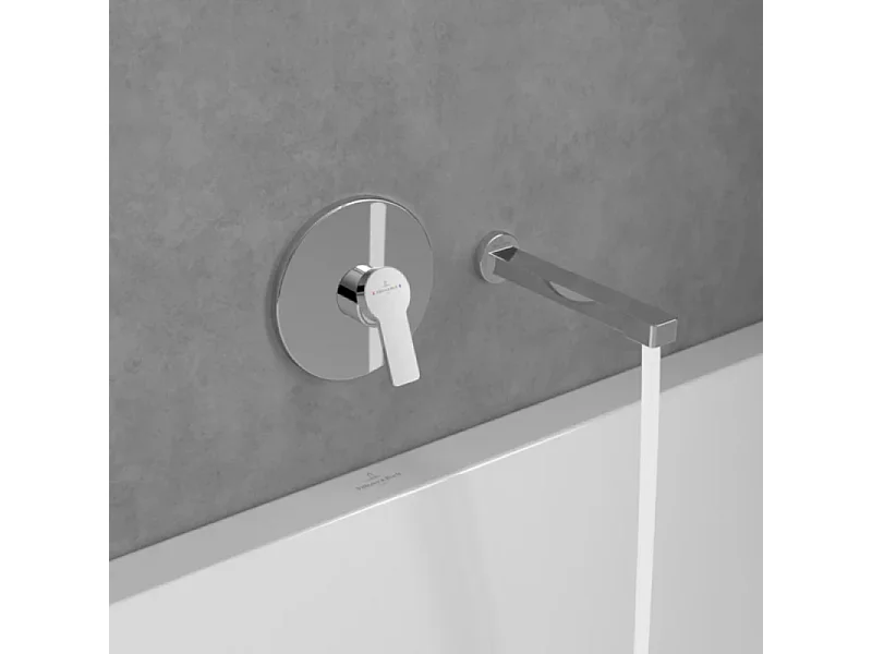 Bec de baignoire VILLEROY ET BOCH Architectura montage mural chrome
