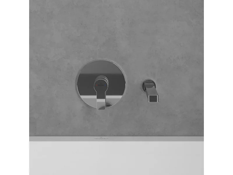 Bec de baignoire VILLEROY ET BOCH Architectura montage mural chrome