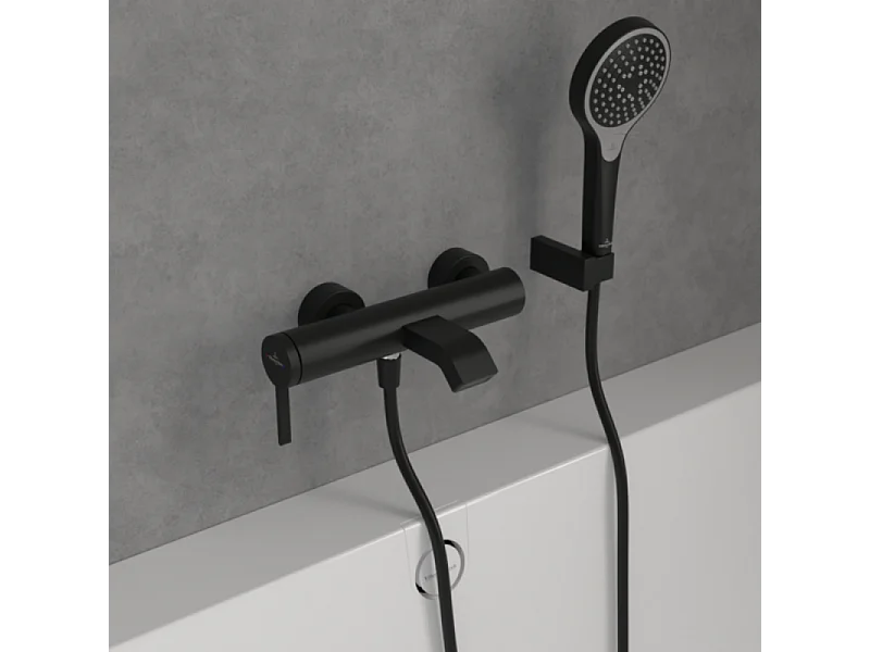 Mitigeur bain douche mécanique VILLEROY ET BOCH Dawn Two Noir mat