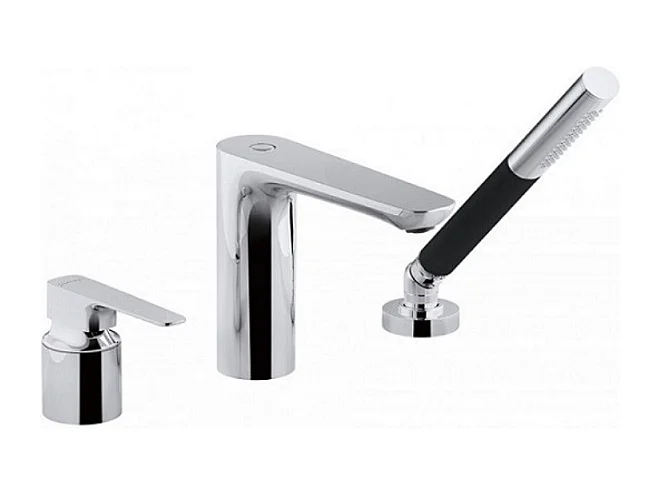 Mitigeur baignoire JACOB DELAFON Aleo+ 3 trous + pommeau de douche + flexible