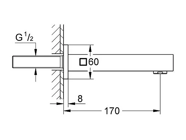 Grohe Bec bain déverseur Eurocube