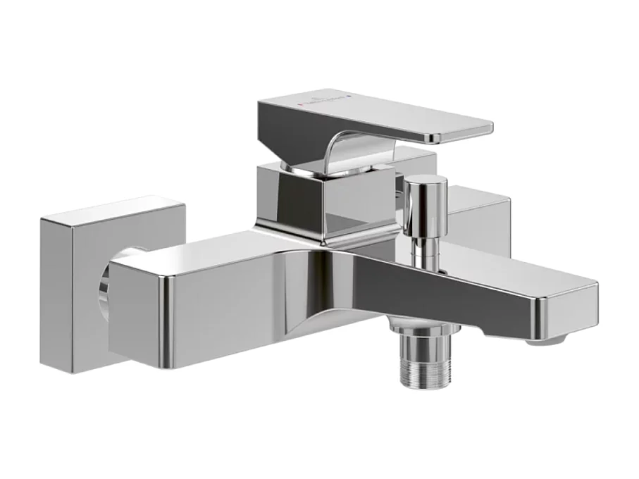 Mitigeur bain douche mécanique VILLEROY ET BOCH Architectura Square Chrome