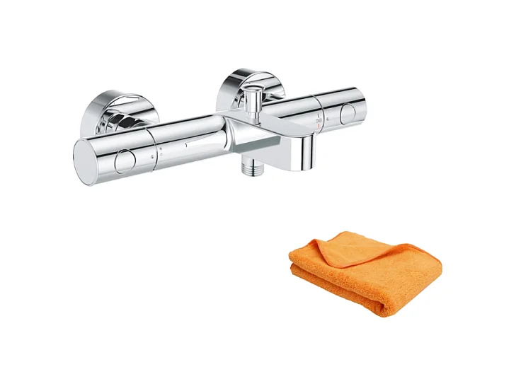 Mitigeur de bain douche thermostatique GROHE Quickfix Precision Get + microfibre