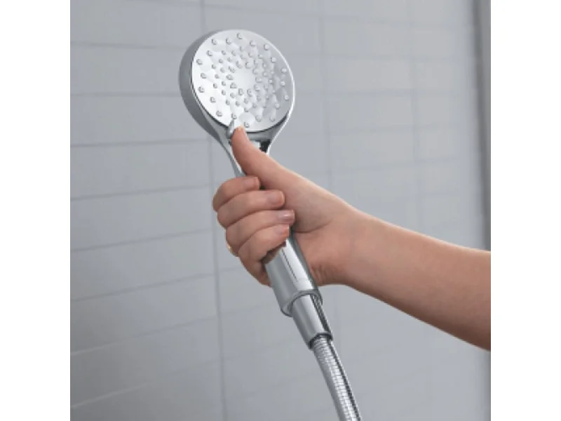 Jacob Delafon - Ensemble Mitigeur Bain Douche mécanique sur gorge monotrou Aleo + avec douchette et flexible Awaken