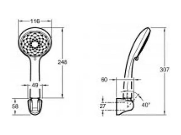 Jacob Delafon - Ensemble Mitigeur Bain Douche mécanique sur gorge monotrou Aleo + avec douchette et flexible Awaken
