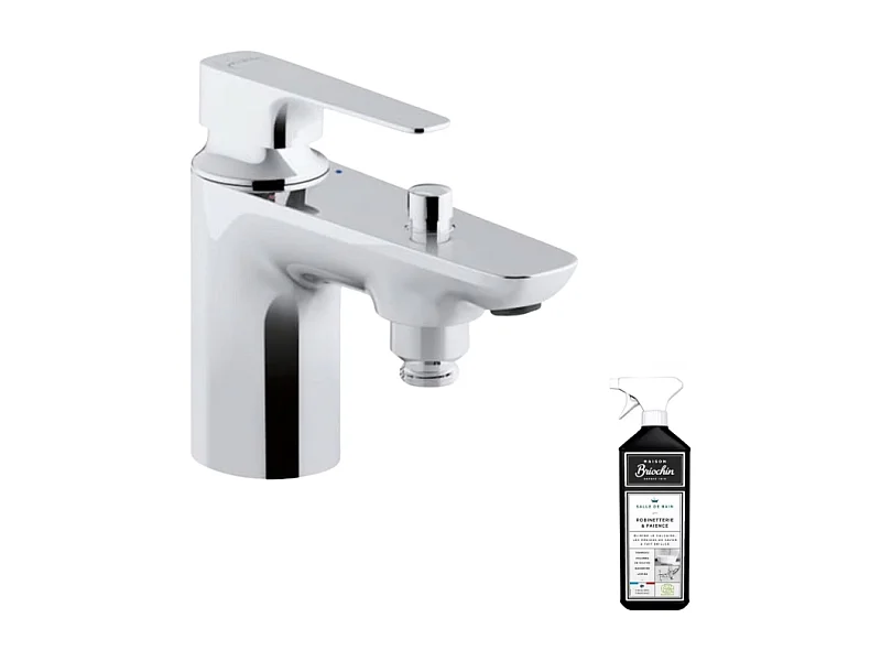 Mitigeur bain douche JACOB DELAFON Aleo+ monotrou chrome + nettoyant