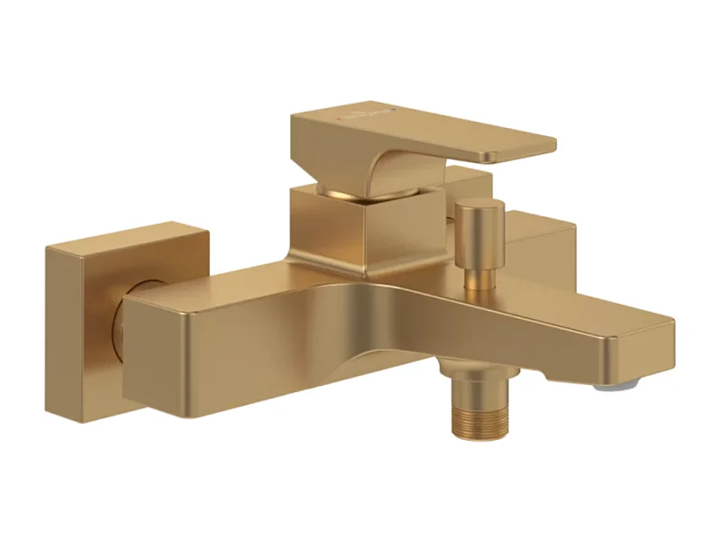 Mezclador mecánico de baño-ducha VILLEROY ET BOCH Architectura Square Brushed Gold