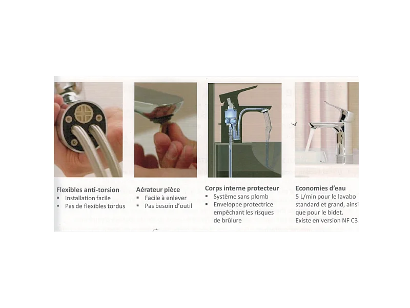 Jacob Delafon - Mitigeur bain-douche monotrou Aleo