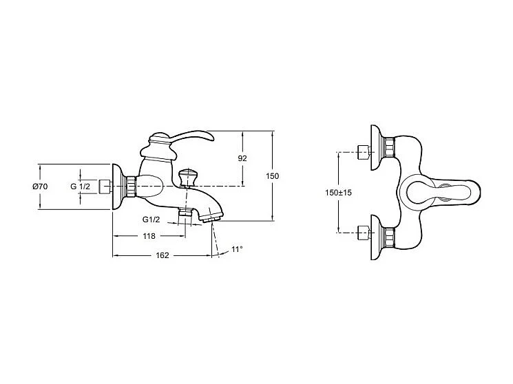 Robinet baignoire retro JACOB DELAFON Fairfax + nettoyant briochin