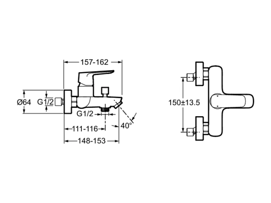 Mitigeur bain sur gorge JACOB DELAFON July+