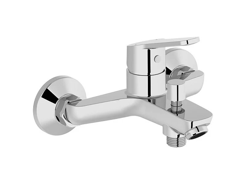 Mezclador de bañera y ducha de pared Jacob Delafon Aimé Chrome