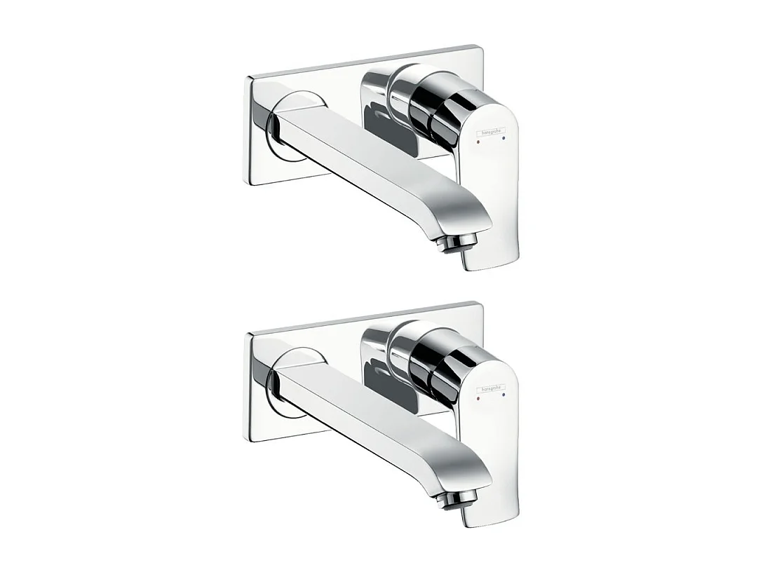 Lot de 2 mitigeurs lavabo encastré HANSGROHE Metris 225, mécanique