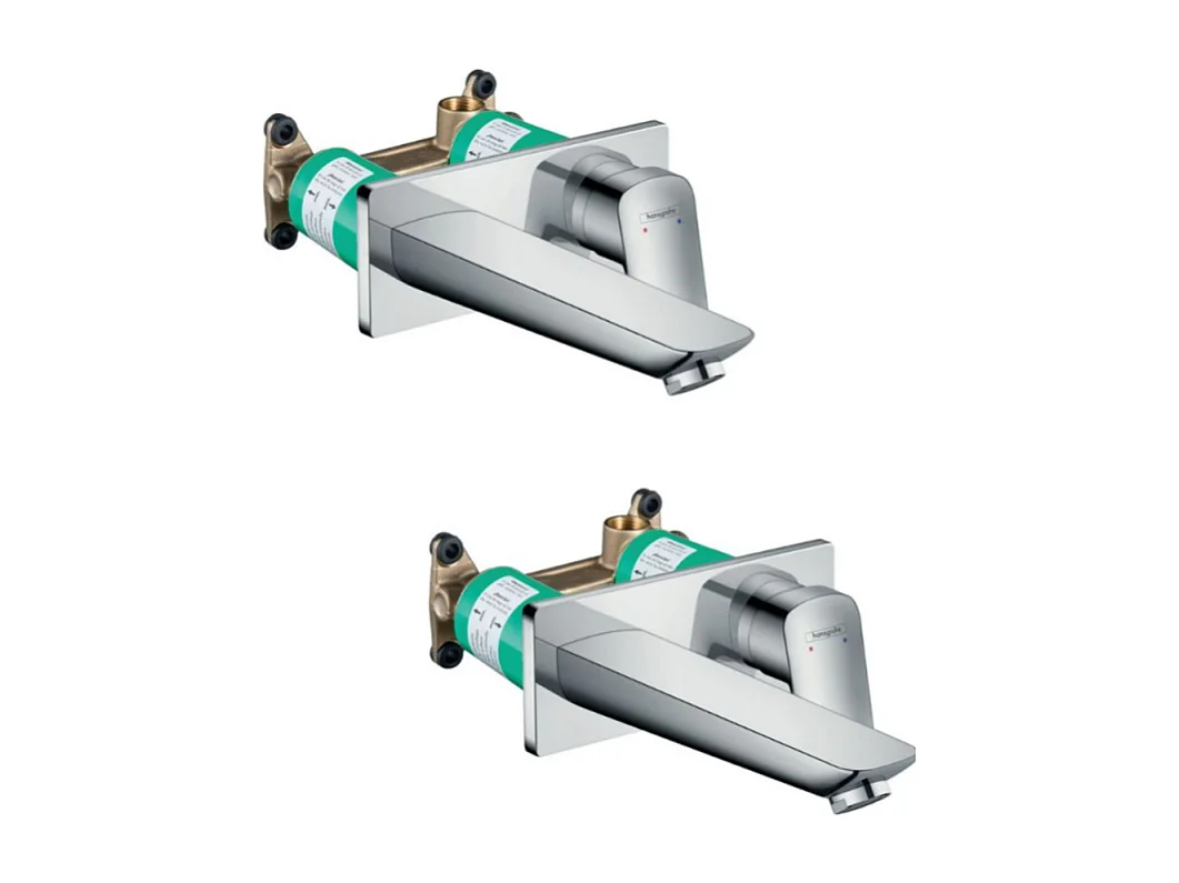 HANSGROHE Mitigeur lavabo encastré mécanique Logis 195 mm + corps encastré