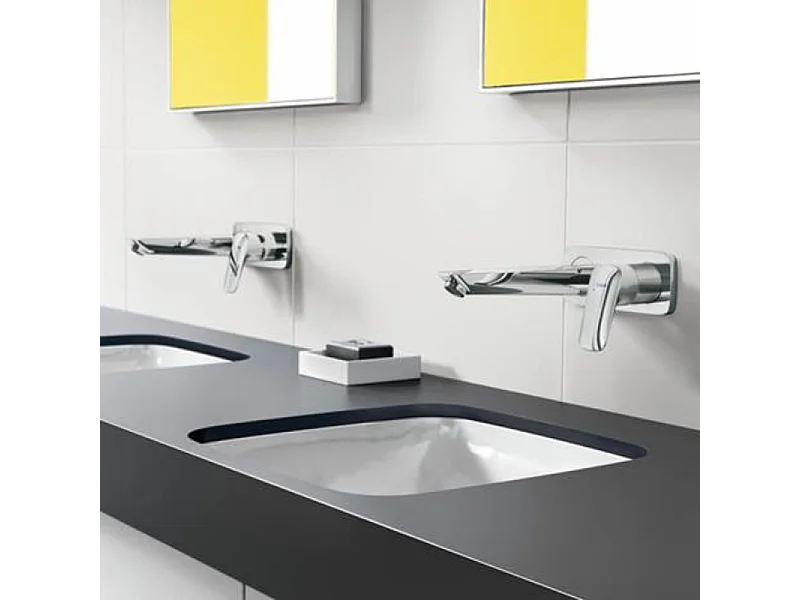 Mitigeur lavabo mural HANSGROHE Logis 195 mm + nettoyant Briochin