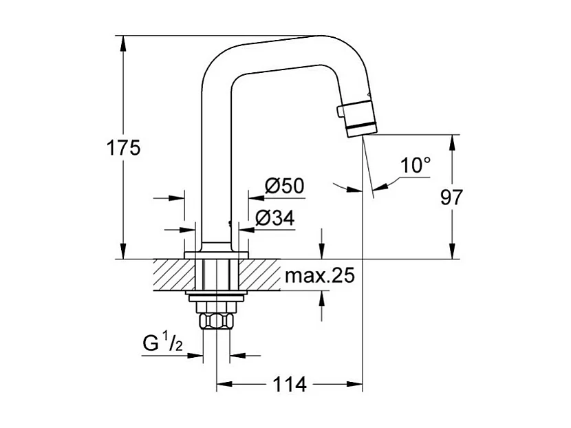 GROHE- Grifo universal en columna