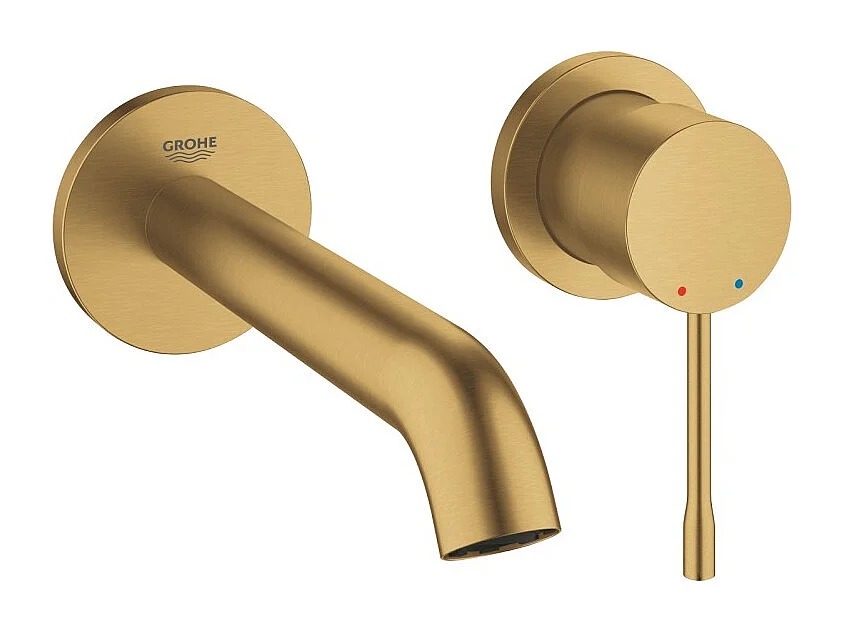 Grohe Façade Essence Mezclador monomando de lavabo con 2 orificios Talla M Cool Sunrise cepillado