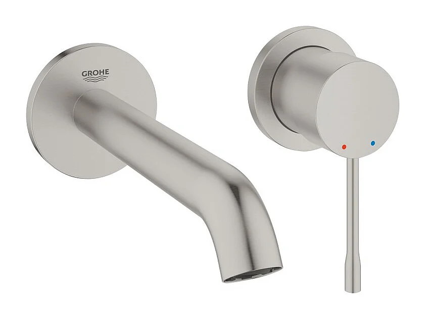 Grohe Façade Essence Mezclador monomando de lavabo con 2 orificios Talla M Cool Sunrise cepillado