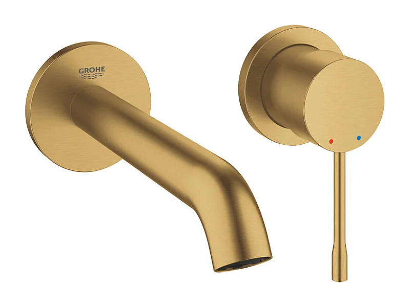 Grohe Façade Essence Mitigeur monocommande 2 trous lavabo Taille M Cool Sunrise brossé