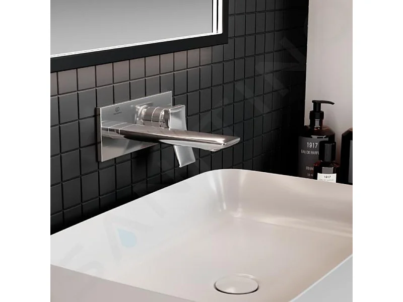 Mitigeur lavabo mural IDEAL STANDARD Conca chrome + nettoyant Briochin