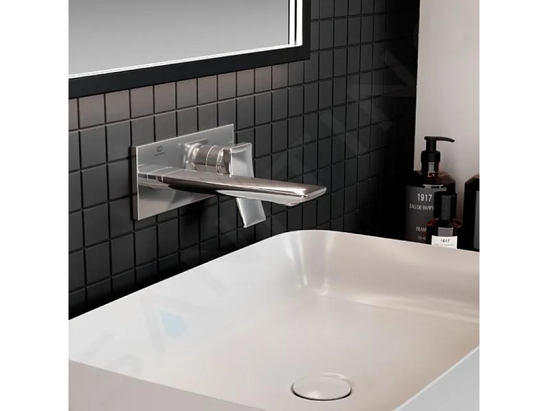 Mitigeur lavabo mural IDEAL STANDARD Conca chrome + nettoyant Briochin