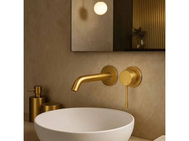 GROHE Façade Mitigeur ESSENCE 2 trous lavabo taille L saillie 230 Chromé