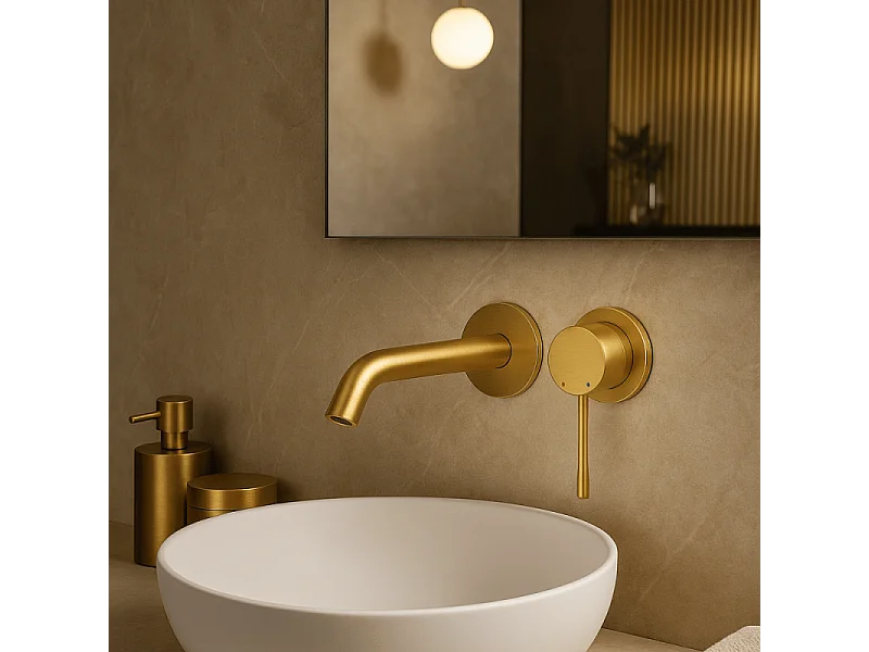 Grohe Façade ESSENCE Mezclador de lavabo con 2 orificios tamaño L de superficie 230 Cool Sunrise