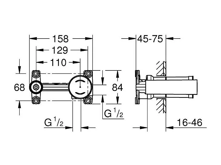 Mitigeur lavabo mécanique monocommande GROHE Concetto
