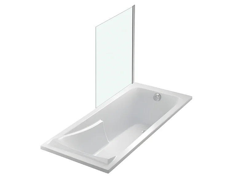 Baignoire JACOB DELAFON Corvette 170x70 cm + Pare bain