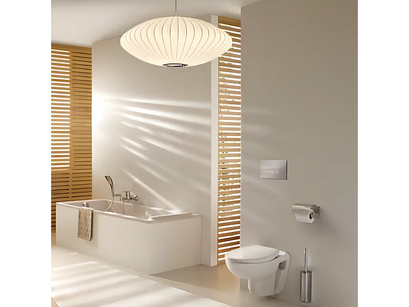 Baignoire bain douche JACOB DELAFON Struktura + pare bain + tablier + étagère 170 x 75