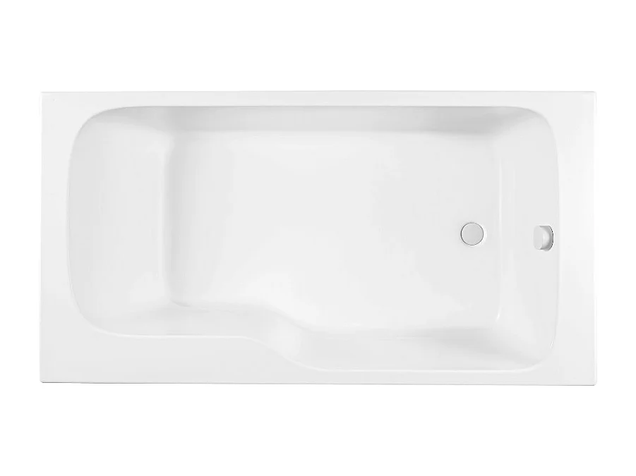 Baignoire bain douche JACOB DELAFON Malice antidérapante, version droite 170x90 cm Blanc mat
