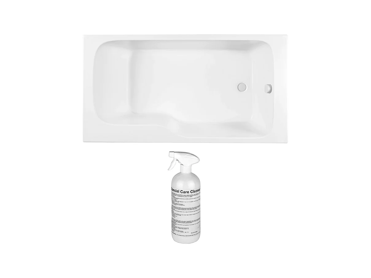 Baignoire bain douche JACOB DELAFON Malice antidérapante + nettoyant 170 x 90 version droite