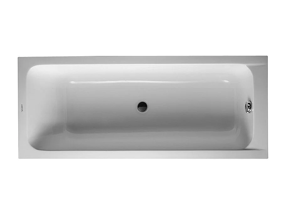 Baignoire droite 180x80 DURAVIT D-Code bonde au centre